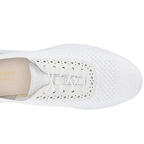 Cole Haan Ella2 Grand Knit Oxford 7 White Knit NIB New! Tennis Walking Casual - Picture 2 of 4